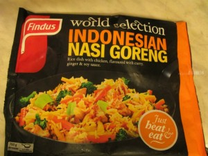 Kemasan nasi goreng Findus